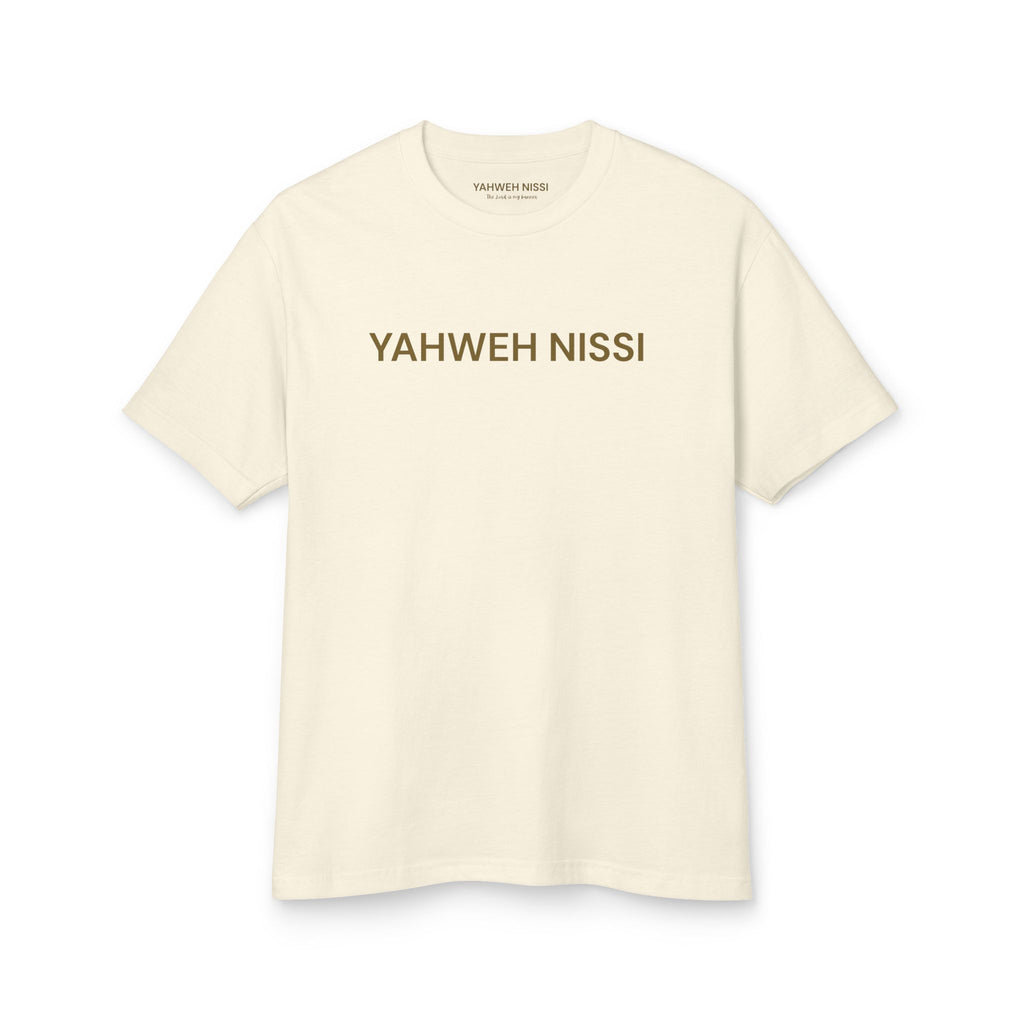 Victorious Tee — Gold Embroidered Christian Graphic T-Shirt