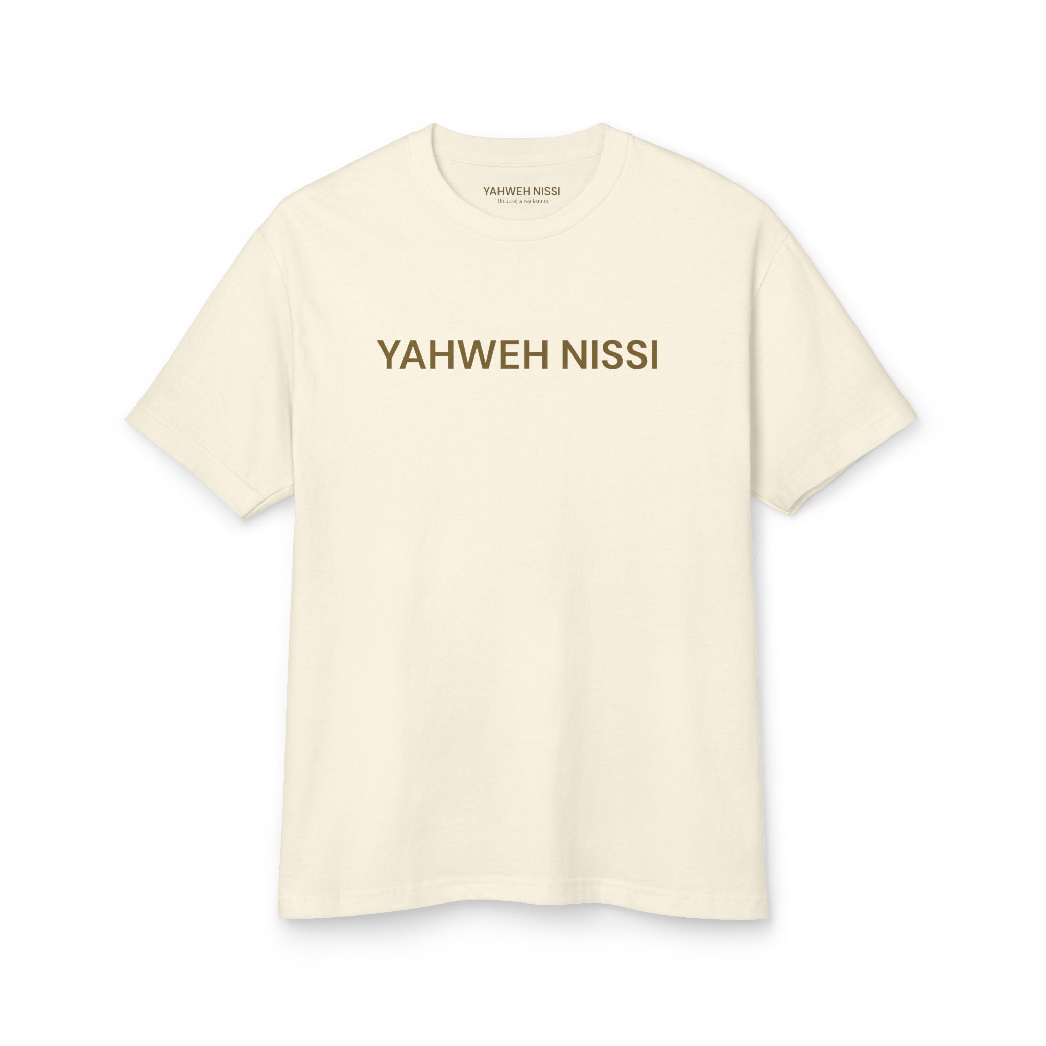 Victorious Tee — Gold Embroidered Christian Graphic T-Shirt