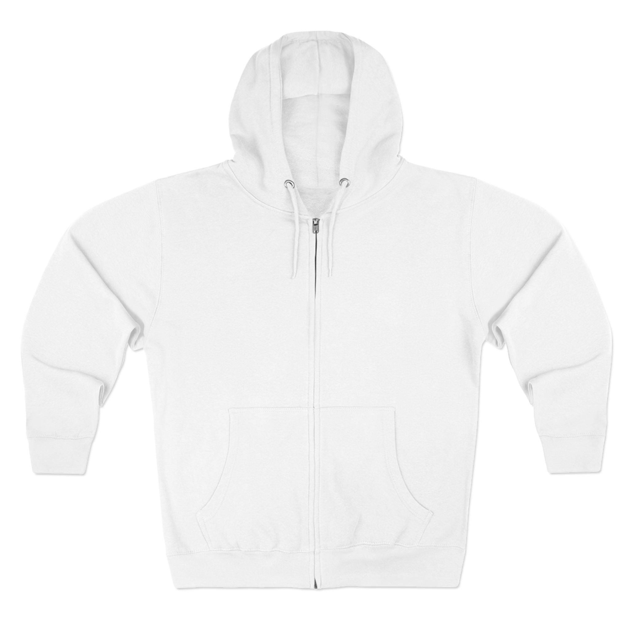 Yahweh Nissi Zip Hoodie — "The Lord Is My Banner"- White Collection - Christian Faith Pullover