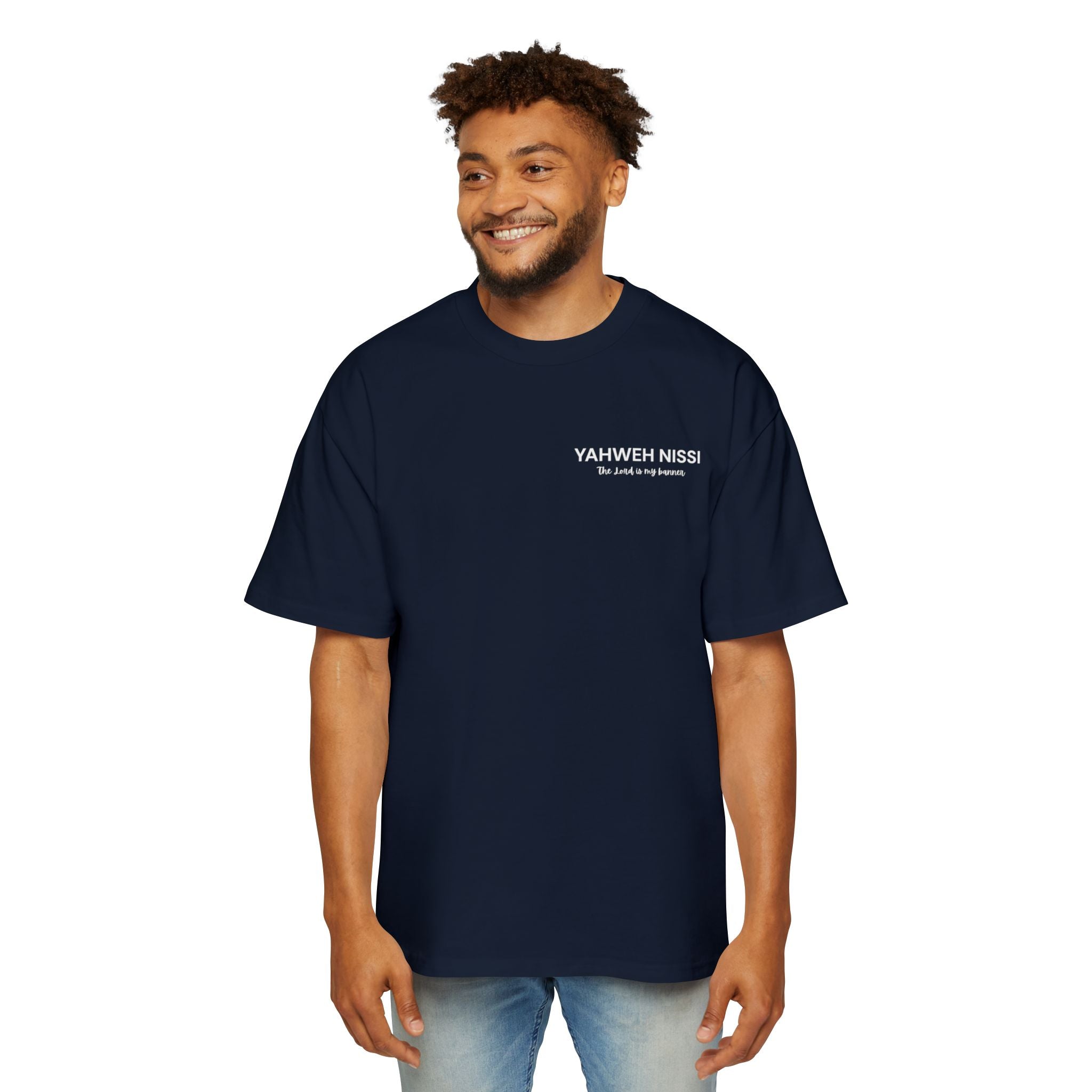 "Child of God" - White - Yahweh Nissi Oversized Tee