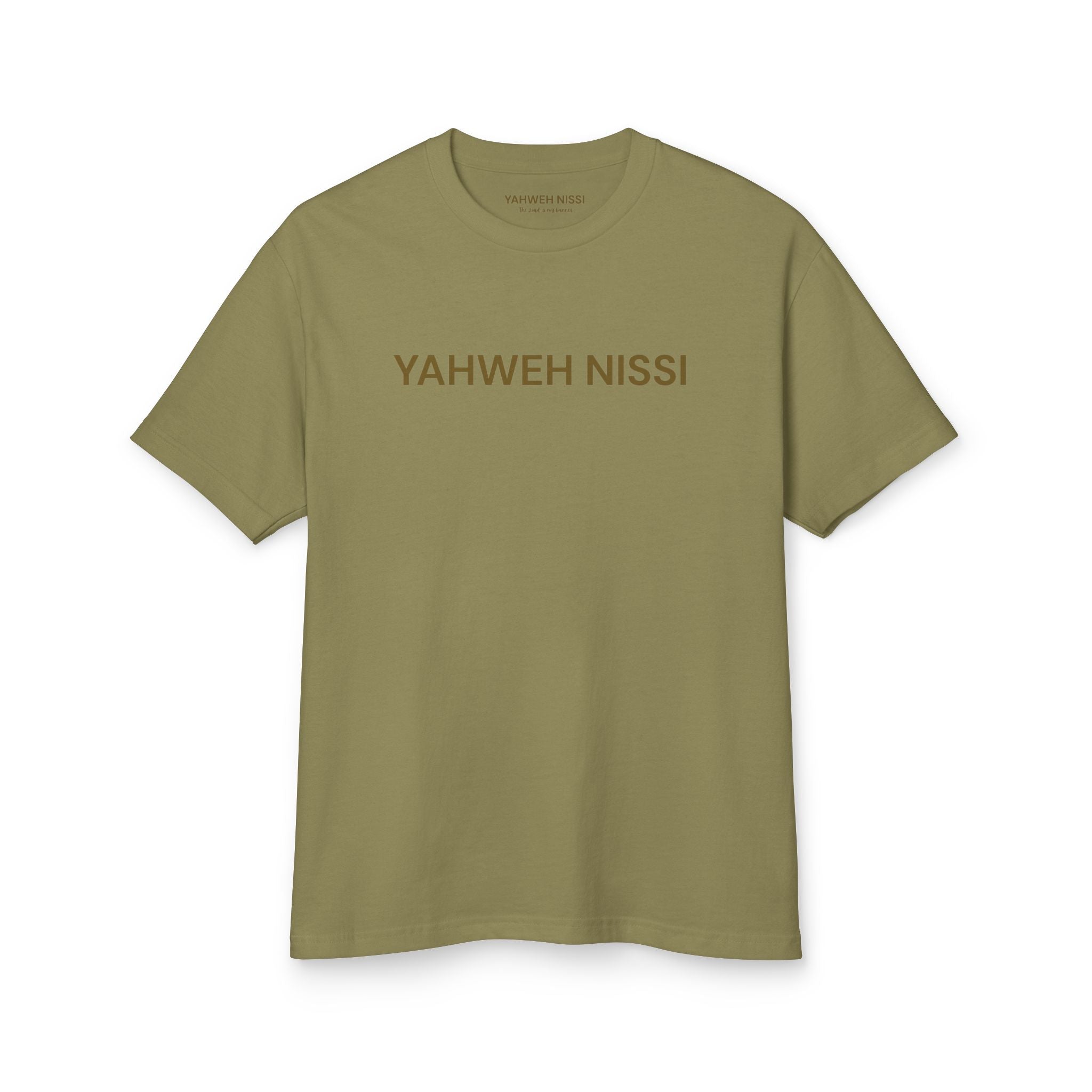 Victorious Tee — Gold Embroidered Christian Graphic T-Shirt