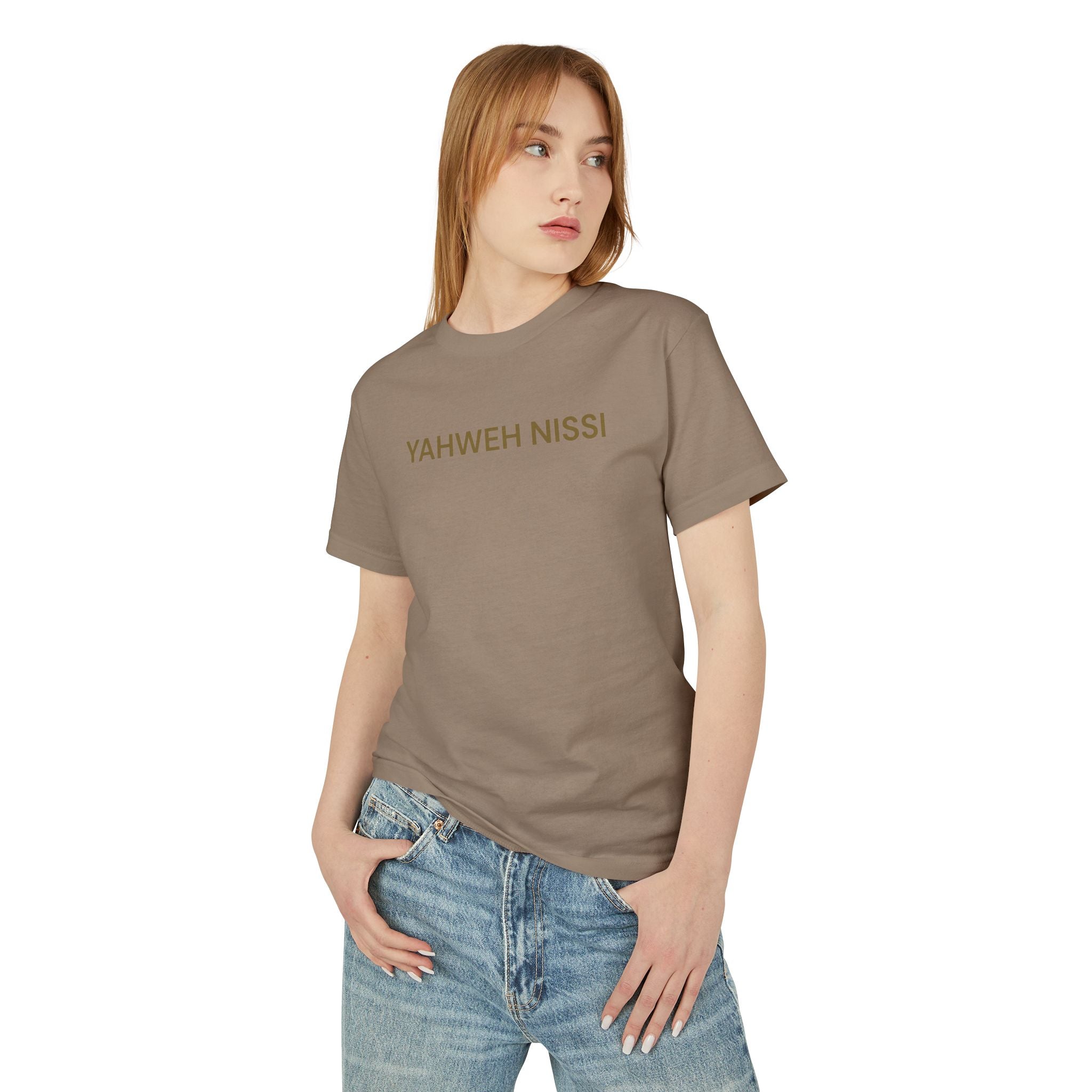 Protected Tee — Gold Embroidered Christian Graphic T-Shirt