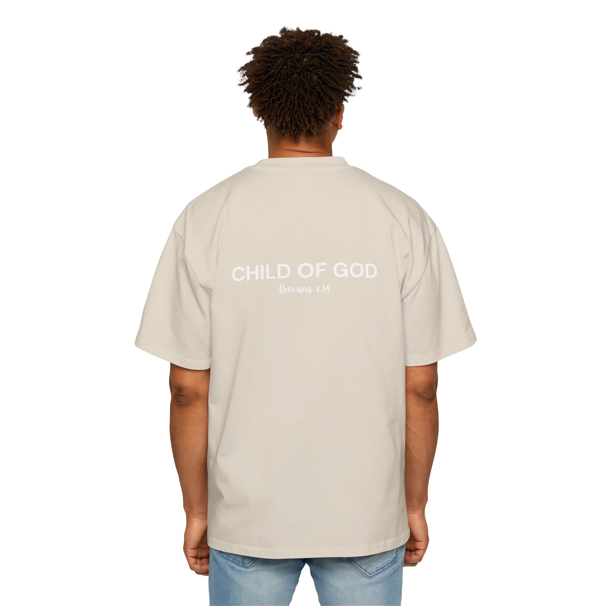 "Child of God" - White - Yahweh Nissi Oversized Tee
