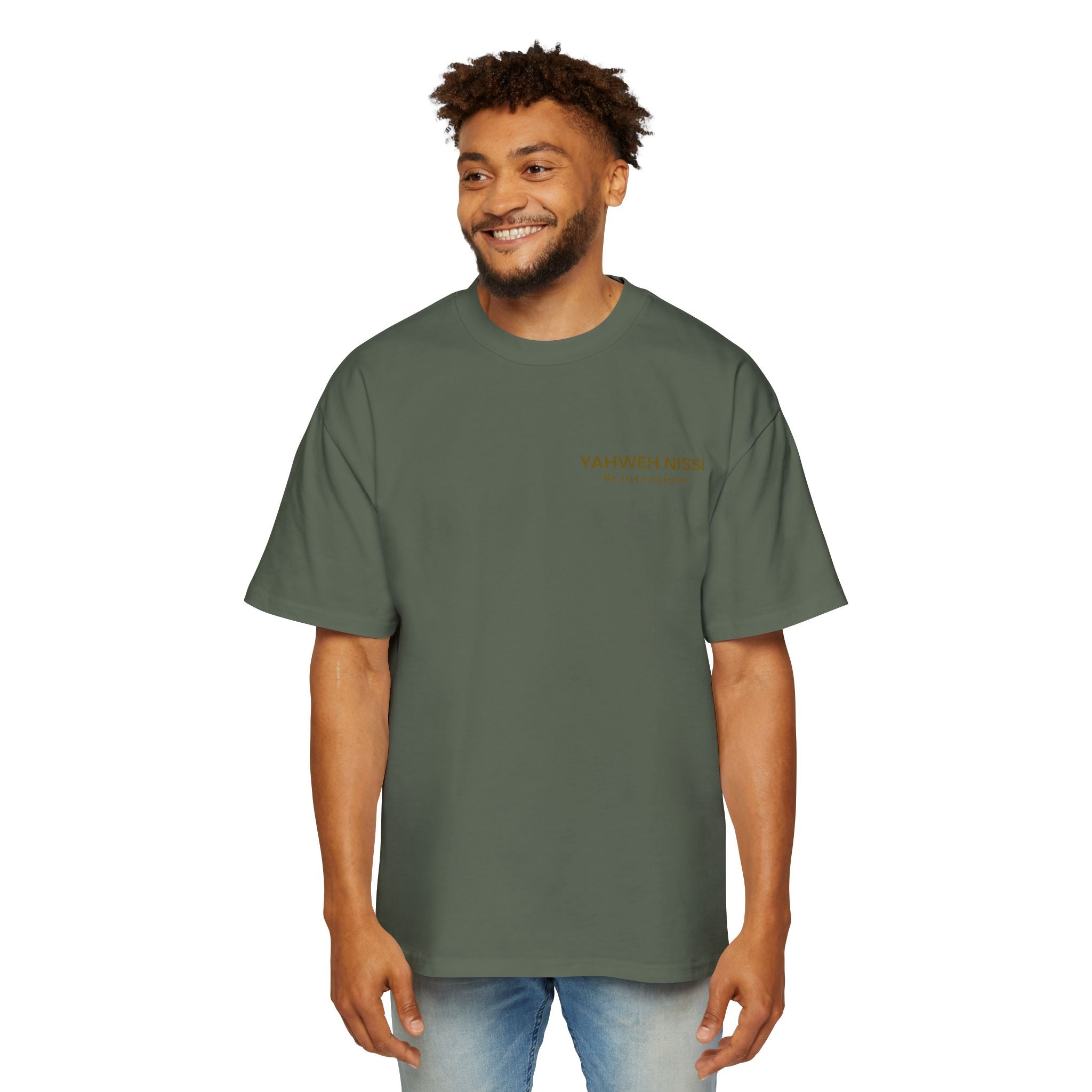 Child of God Gold - Yahweh Nissi Oversized Tee
