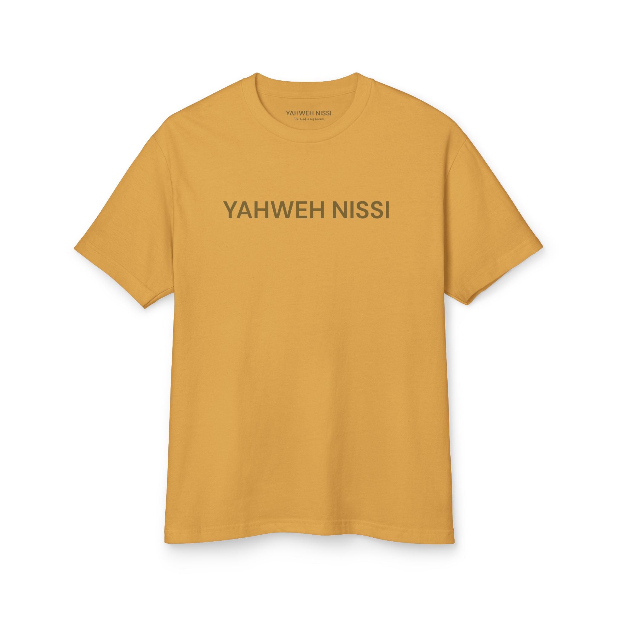 Victorious Tee — Gold Embroidered Christian Graphic T-Shirt