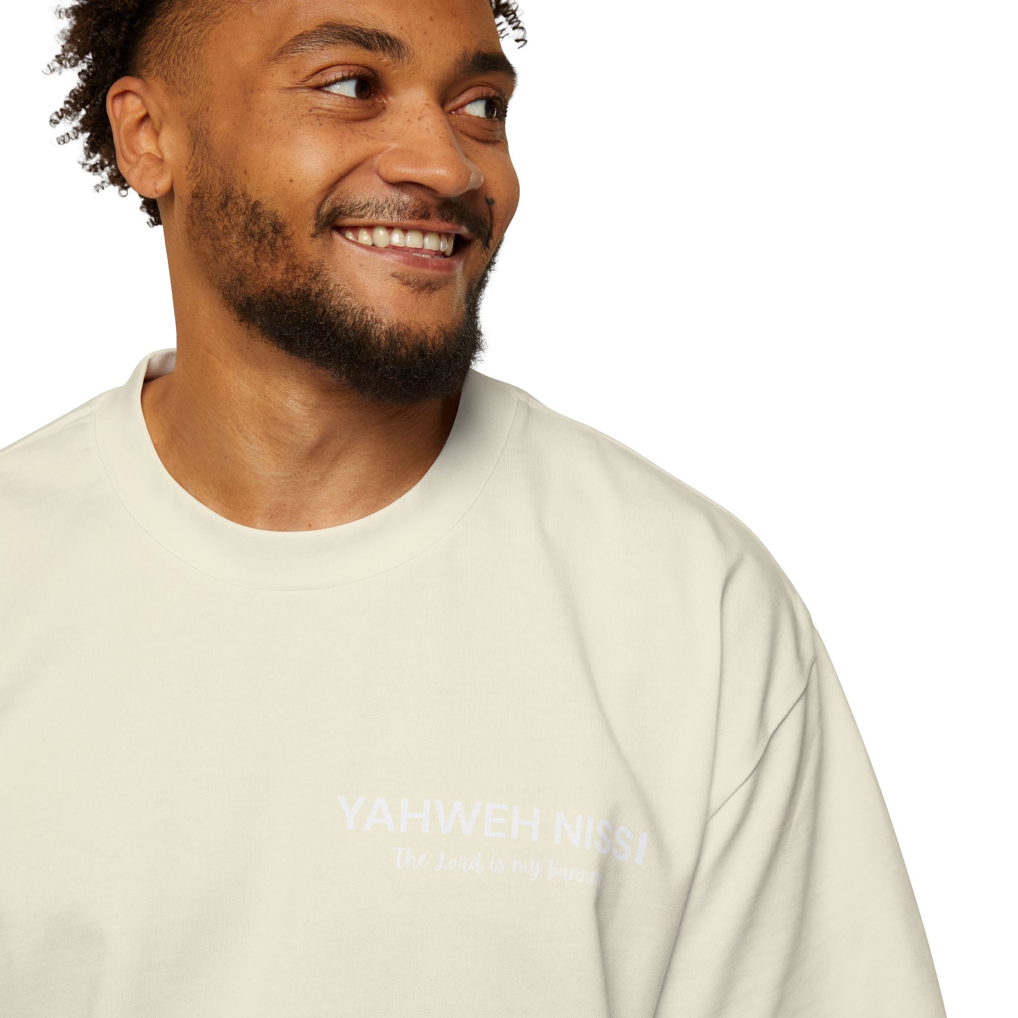 "Child of God" - White - Yahweh Nissi Oversized Tee
