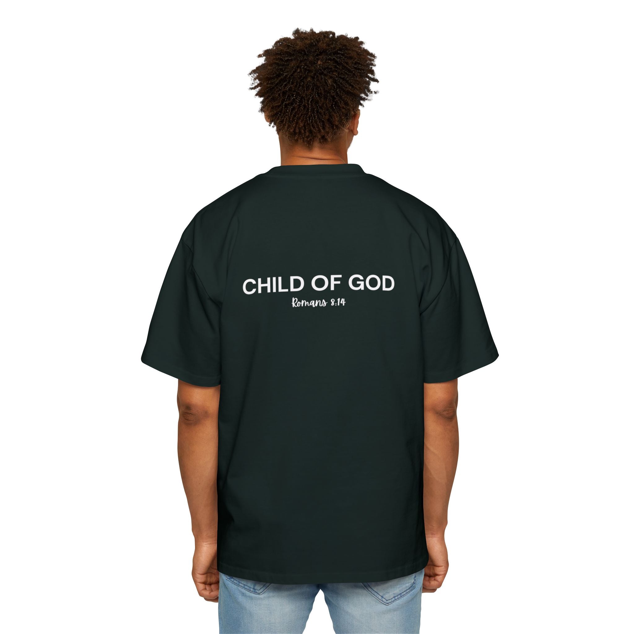 "Child of God" - White - Yahweh Nissi Oversized Tee