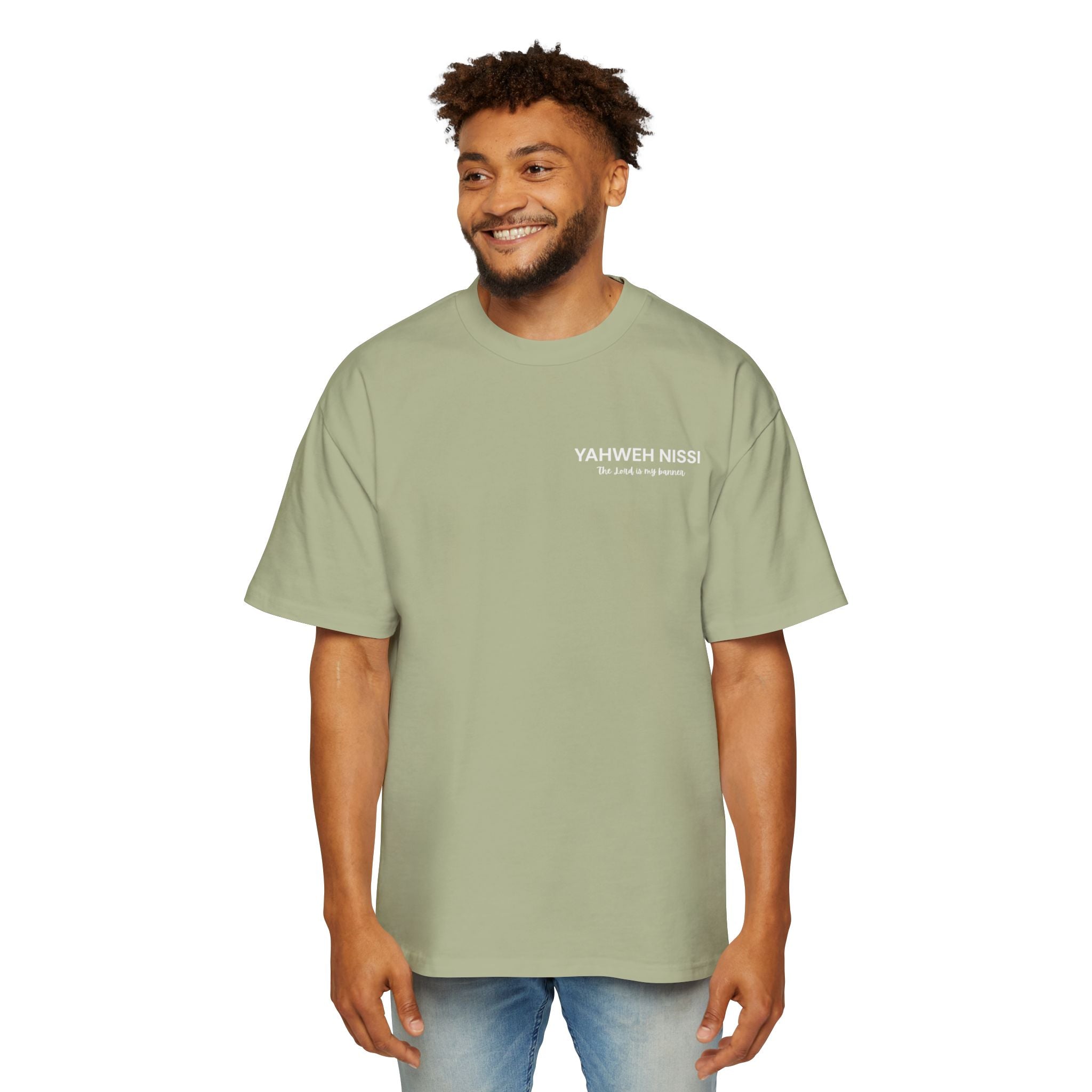 "Child of God" - White - Yahweh Nissi Oversized Tee