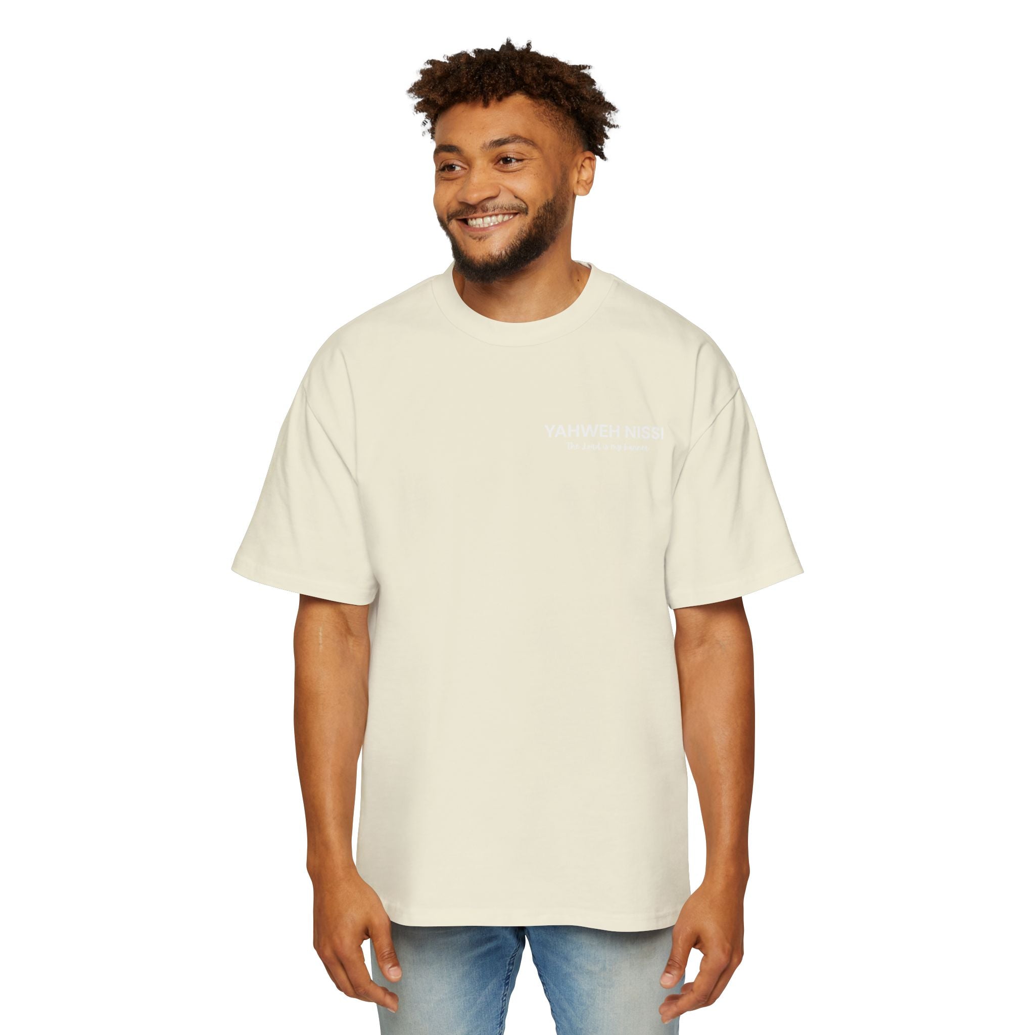 "Child of God" - White - Yahweh Nissi Oversized Tee