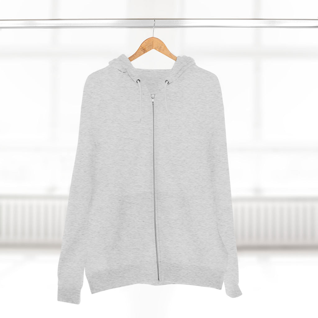 Yahweh Nissi Zip Hoodie — "The Lord Is My Banner"- White Collection - Christian Faith Pullover