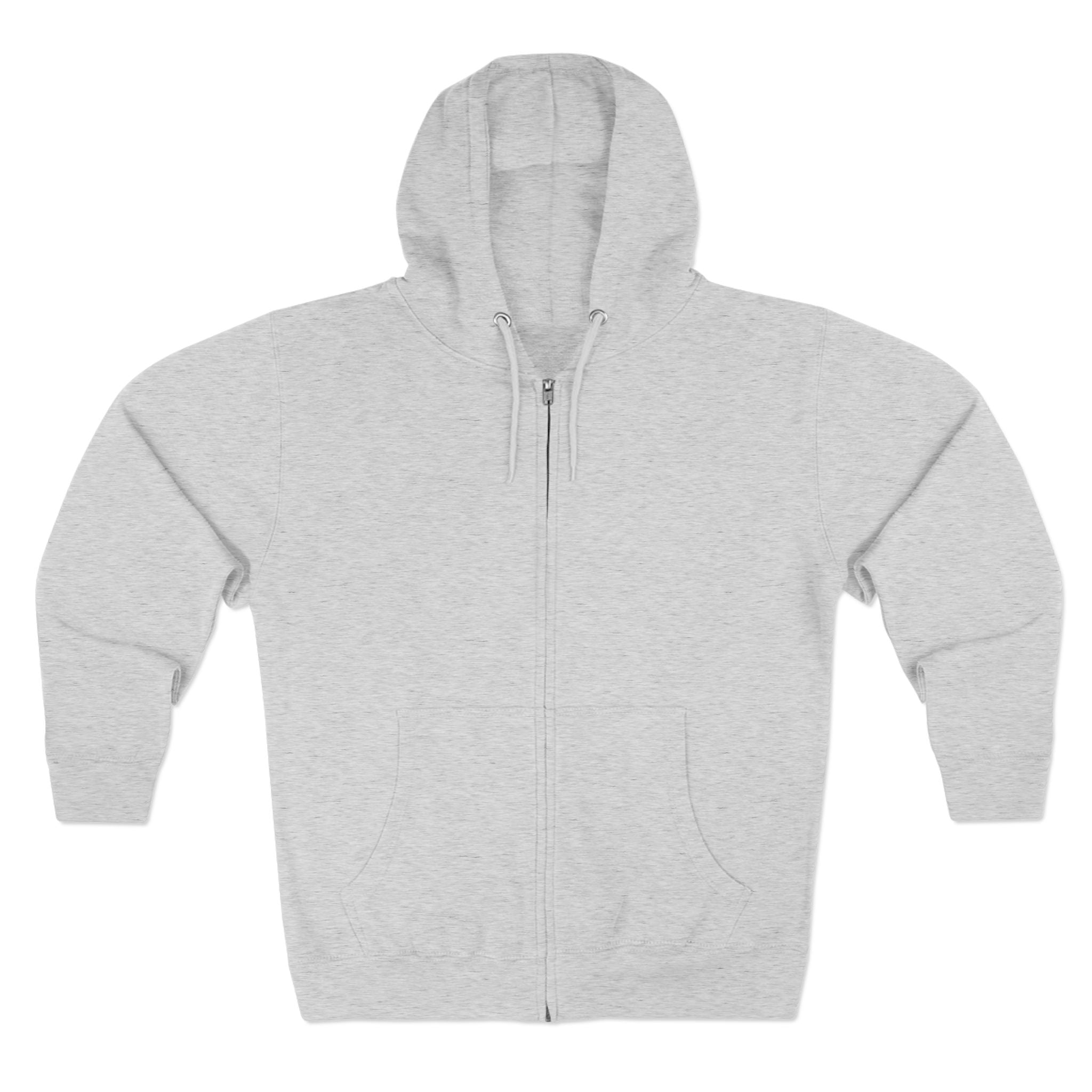 Yahweh Nissi Zip Hoodie — "The Lord Is My Banner"- White Collection - Christian Faith Pullover