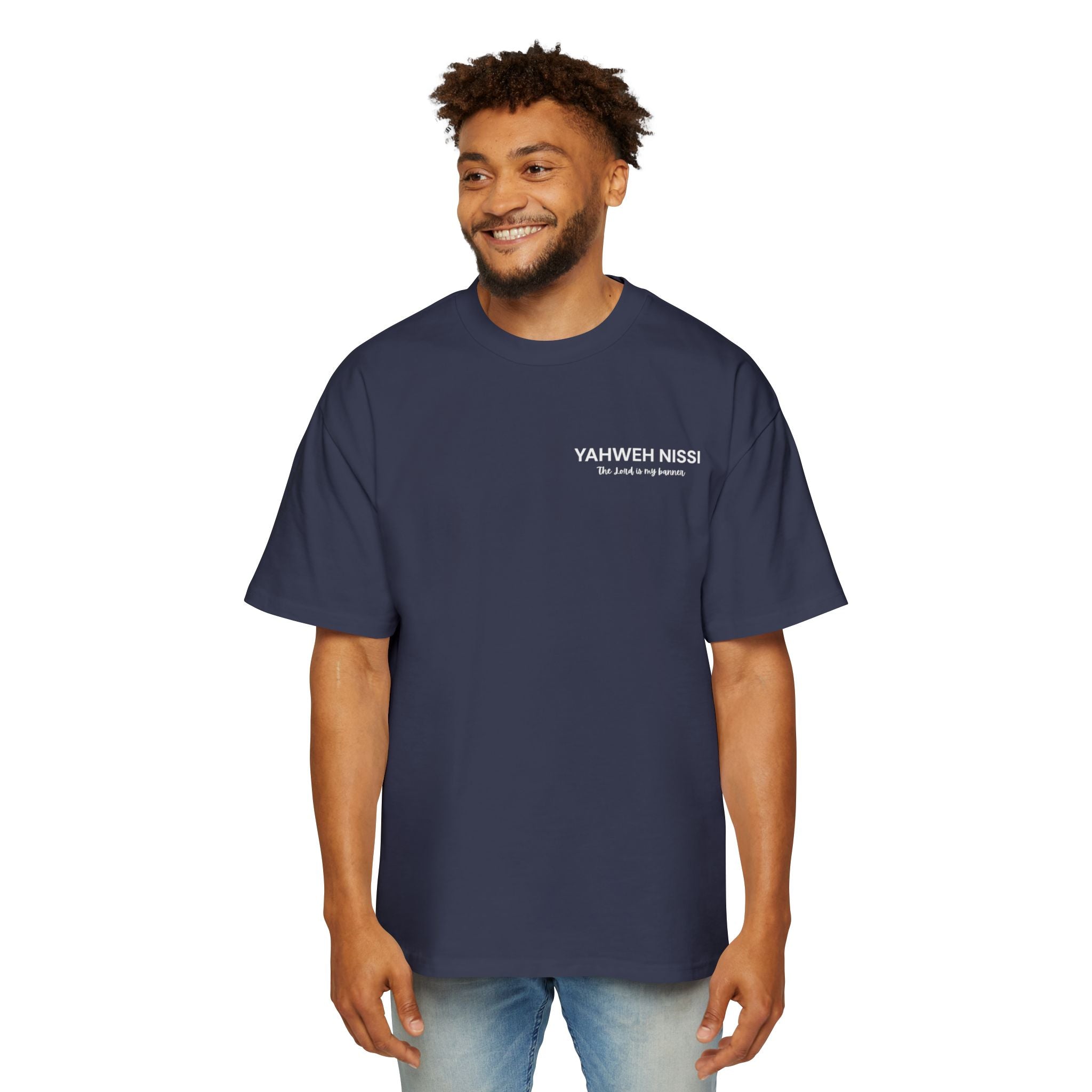 "Child of God" - White - Yahweh Nissi Oversized Tee