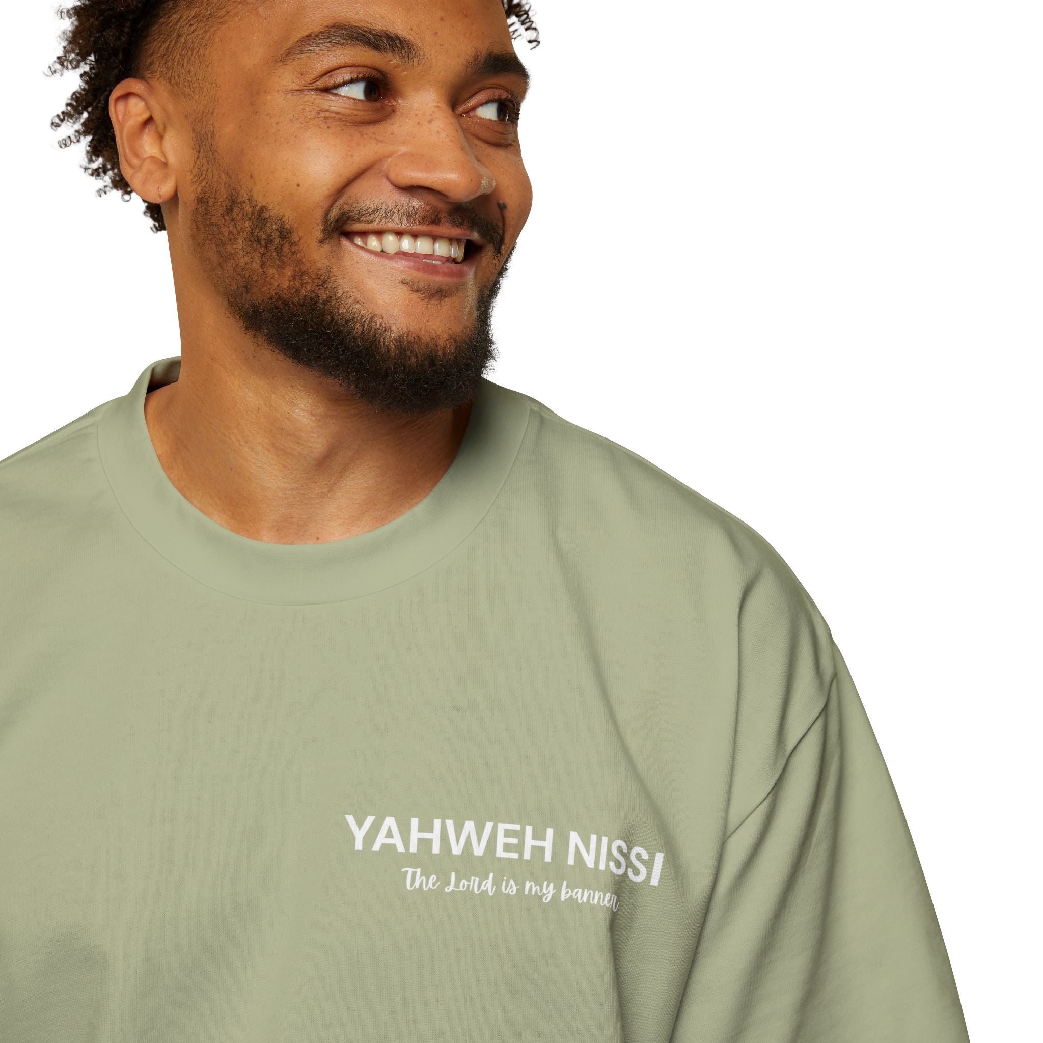 "Child of God" - White - Yahweh Nissi Oversized Tee