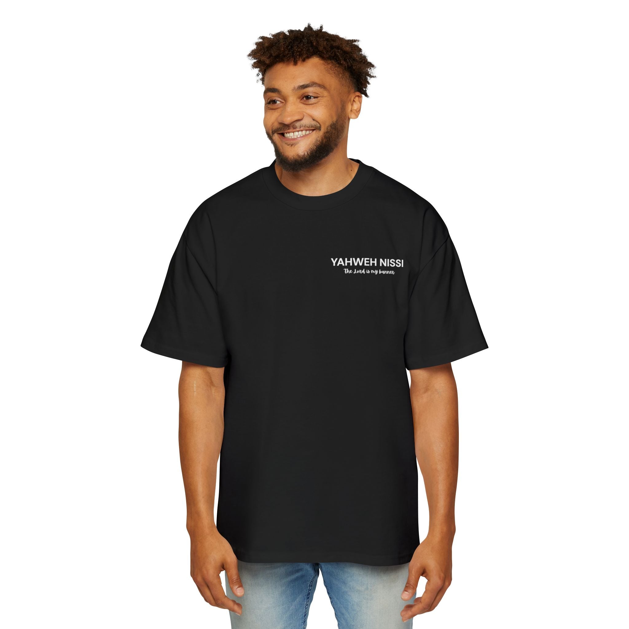"Child of God" - White - Yahweh Nissi Oversized Tee