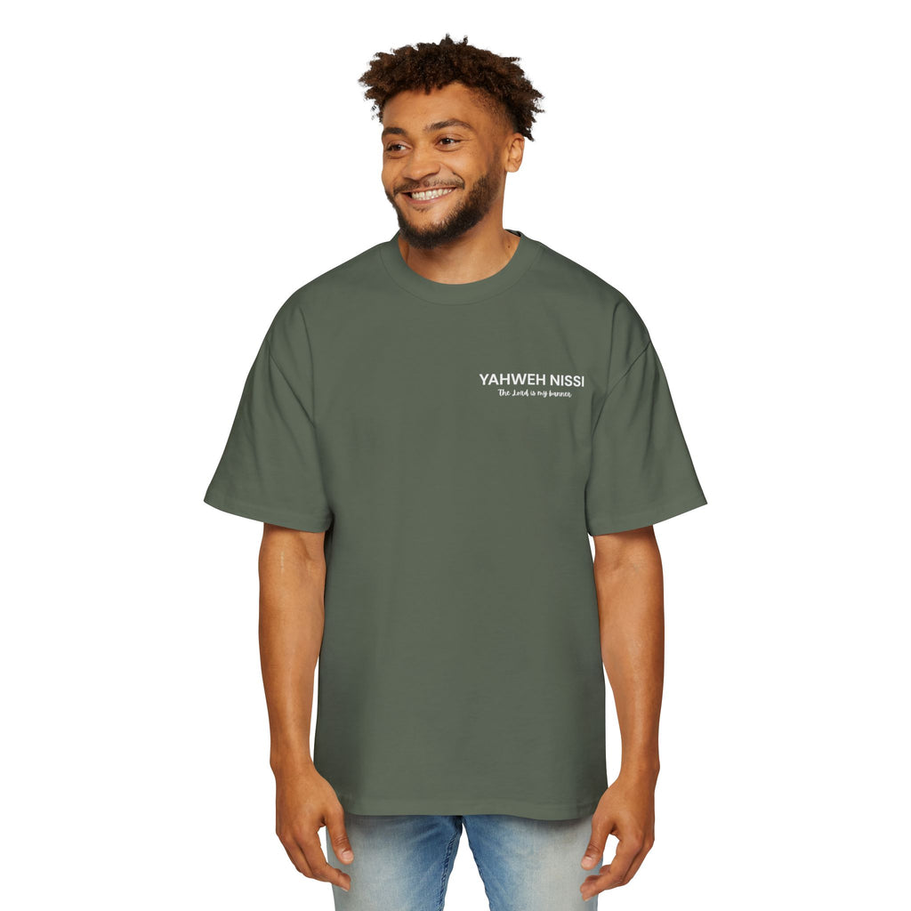 "Child of God" - White - Yahweh Nissi Oversized Tee