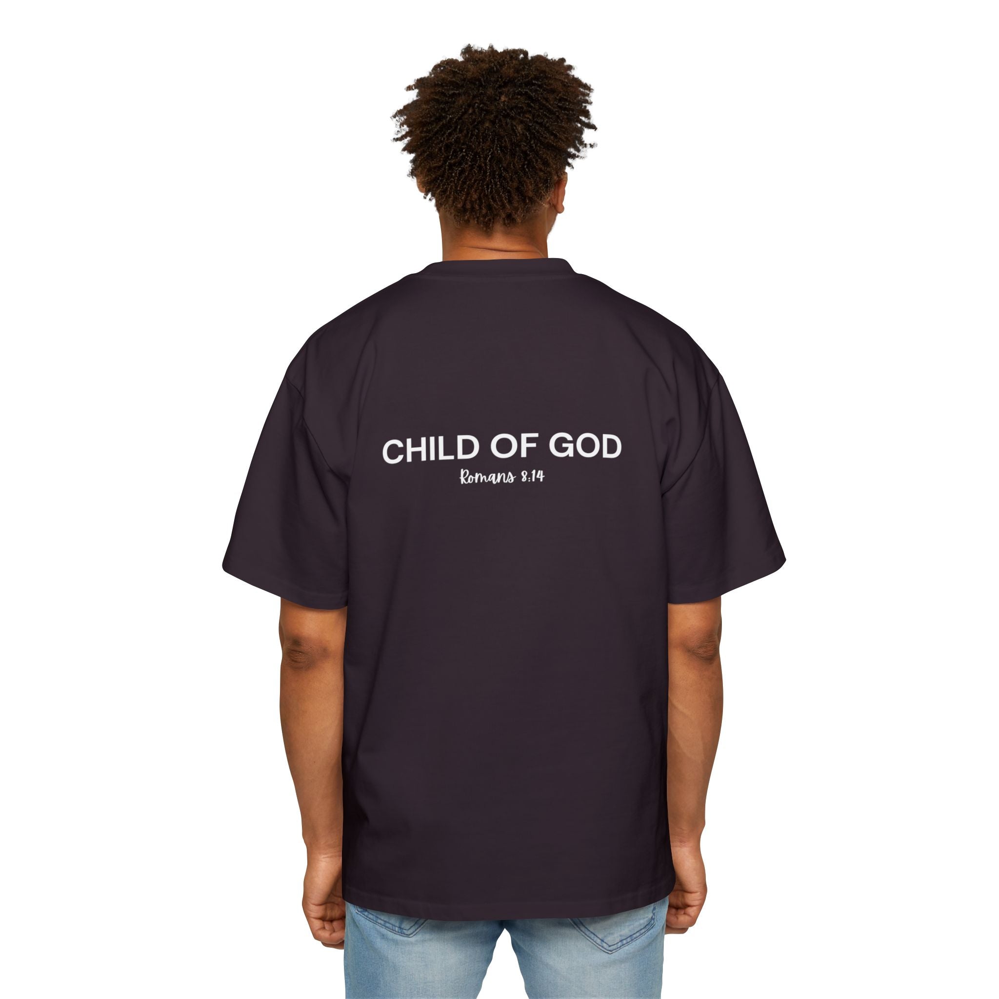 "Child of God" - White - Yahweh Nissi Oversized Tee