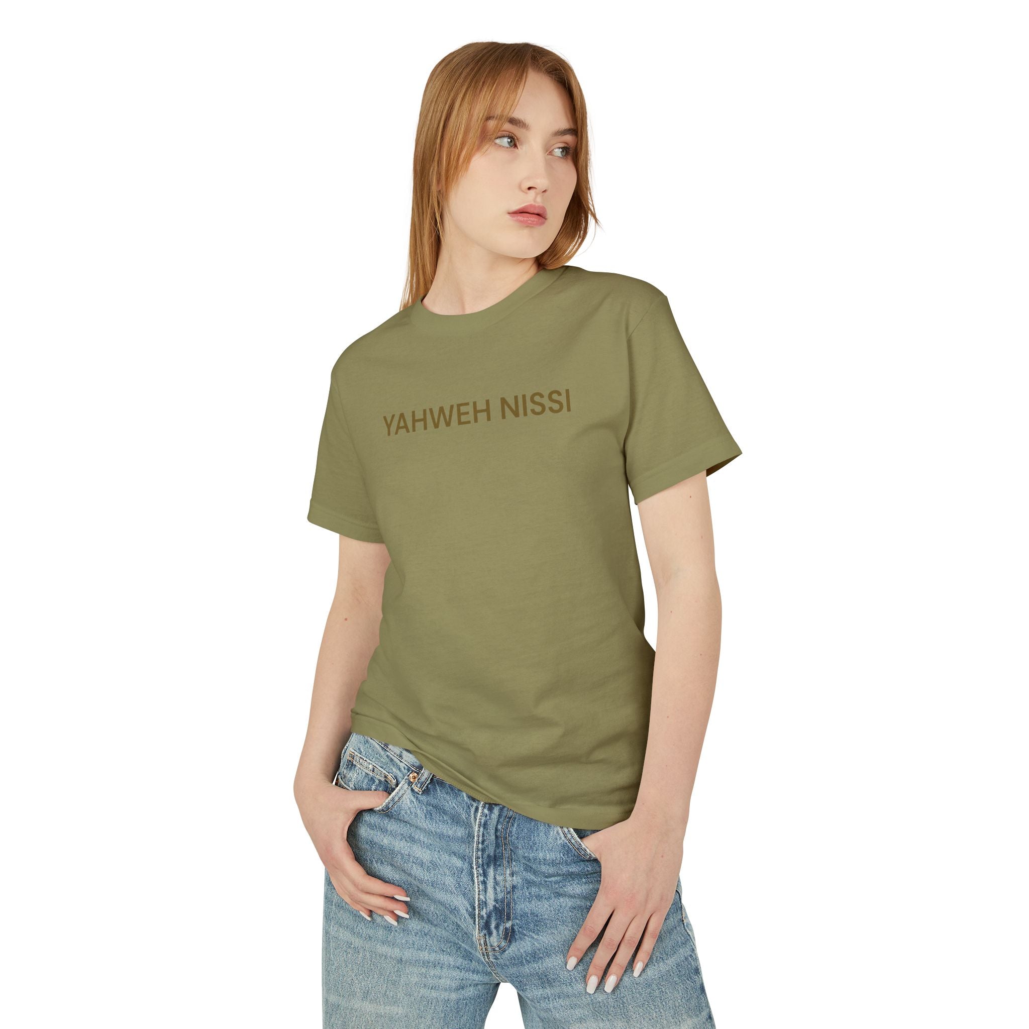 Protected Tee — Gold Embroidered Christian Graphic T-Shirt