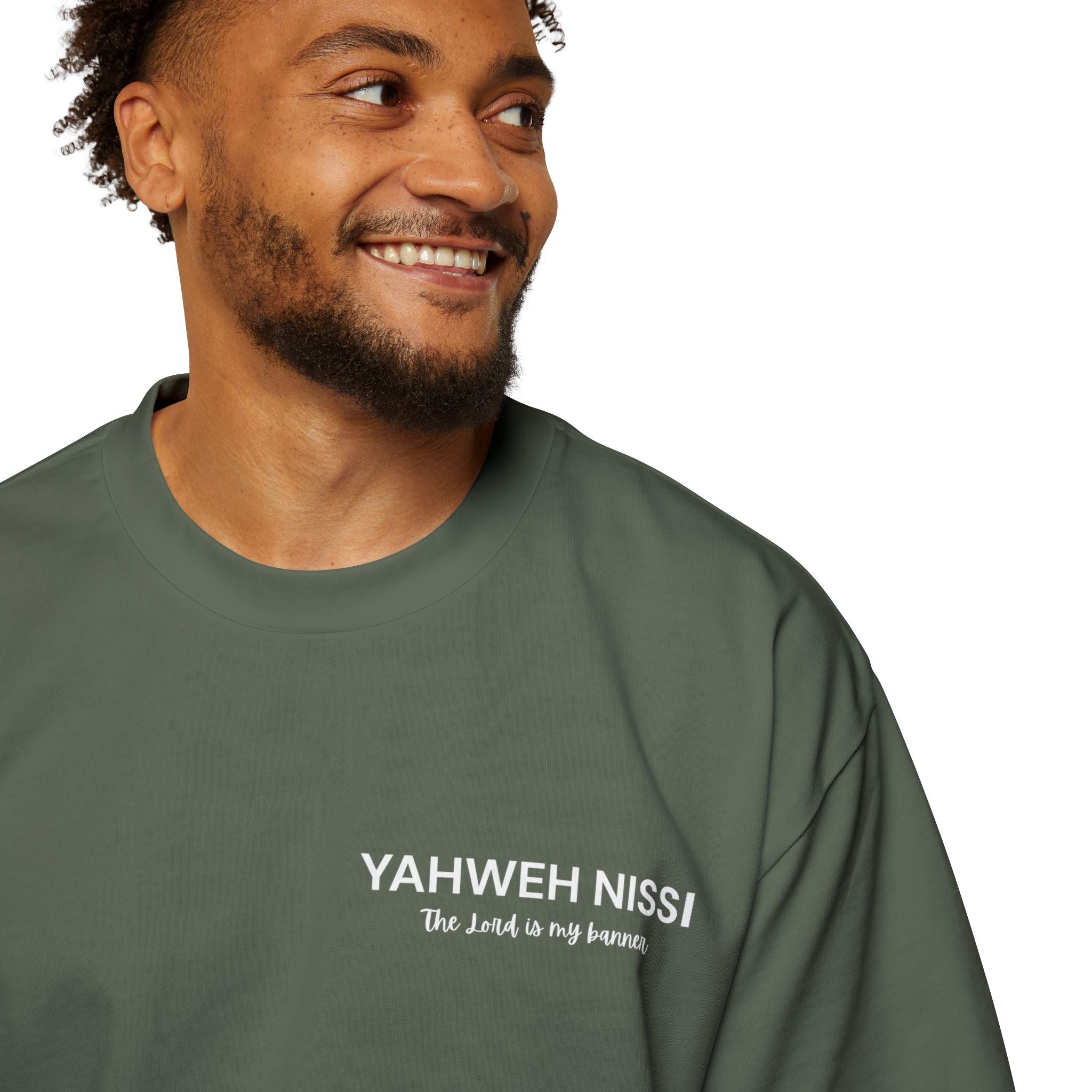 "Child of God" - White - Yahweh Nissi Oversized Tee