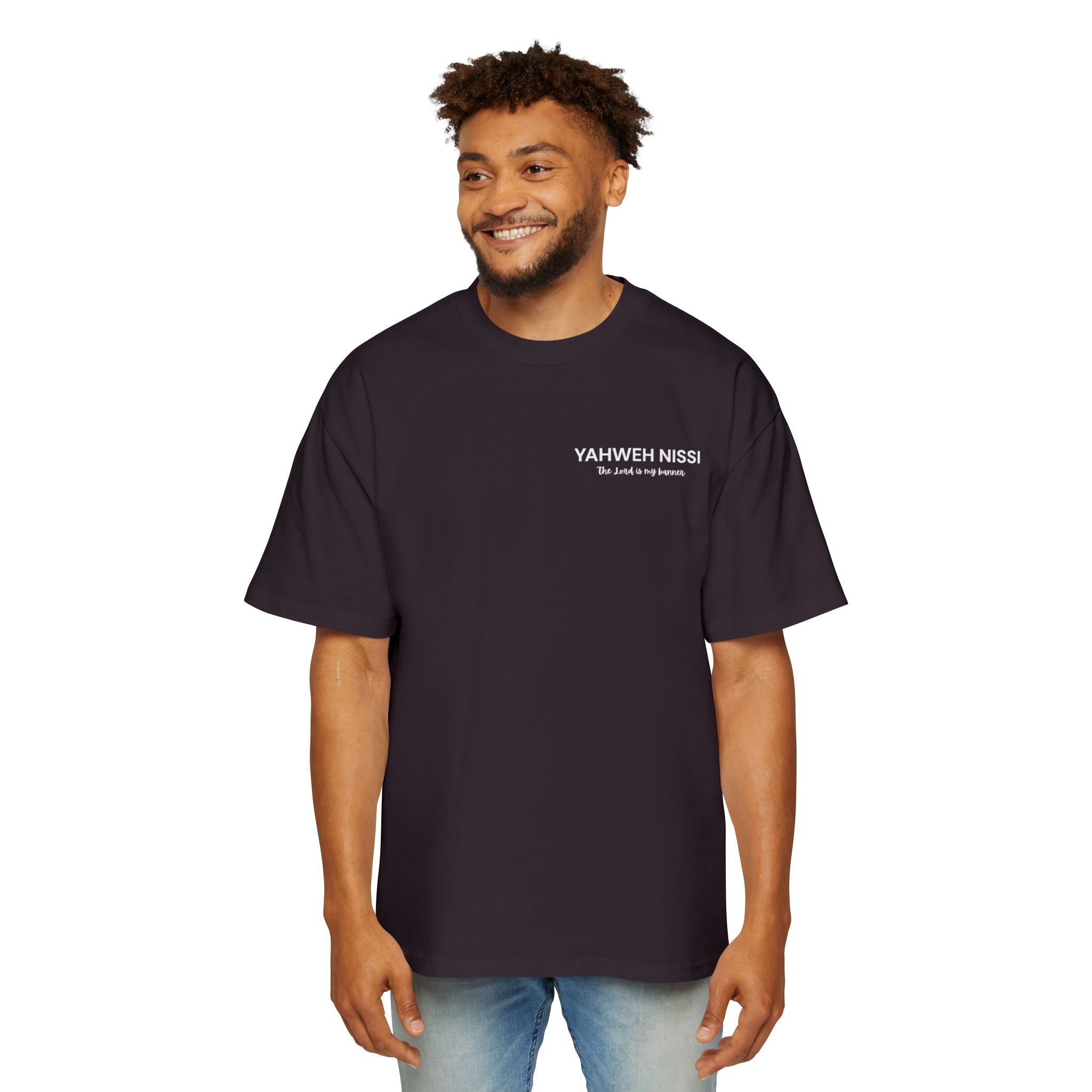 "Child of God" - White - Yahweh Nissi Oversized Tee