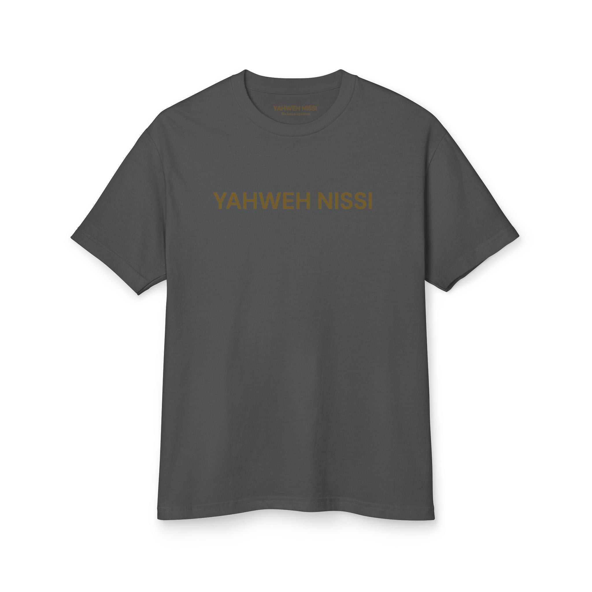 Victorious Tee — Gold Embroidered Christian Graphic T-Shirt