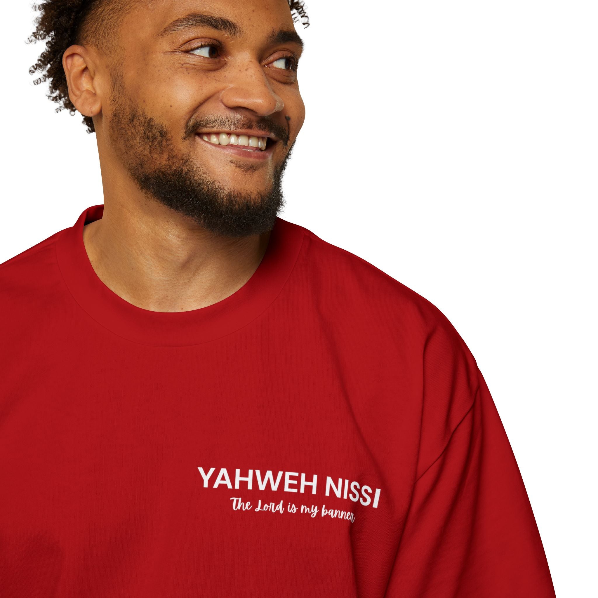 "Child of God" - White - Yahweh Nissi Oversized Tee