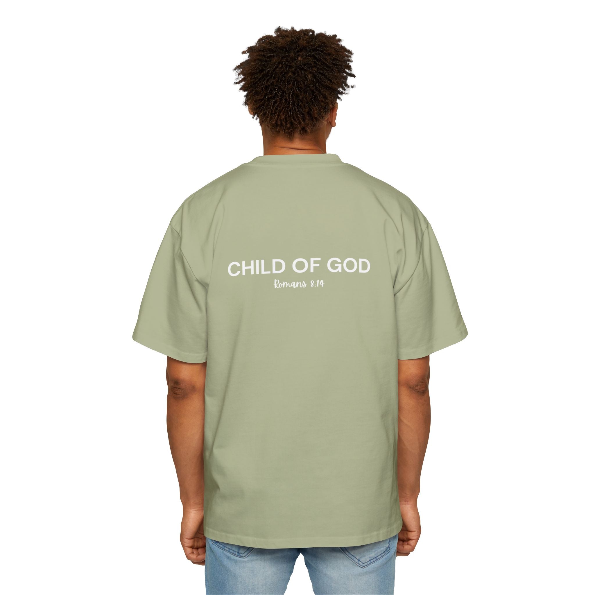 "Child of God" - White - Yahweh Nissi Oversized Tee