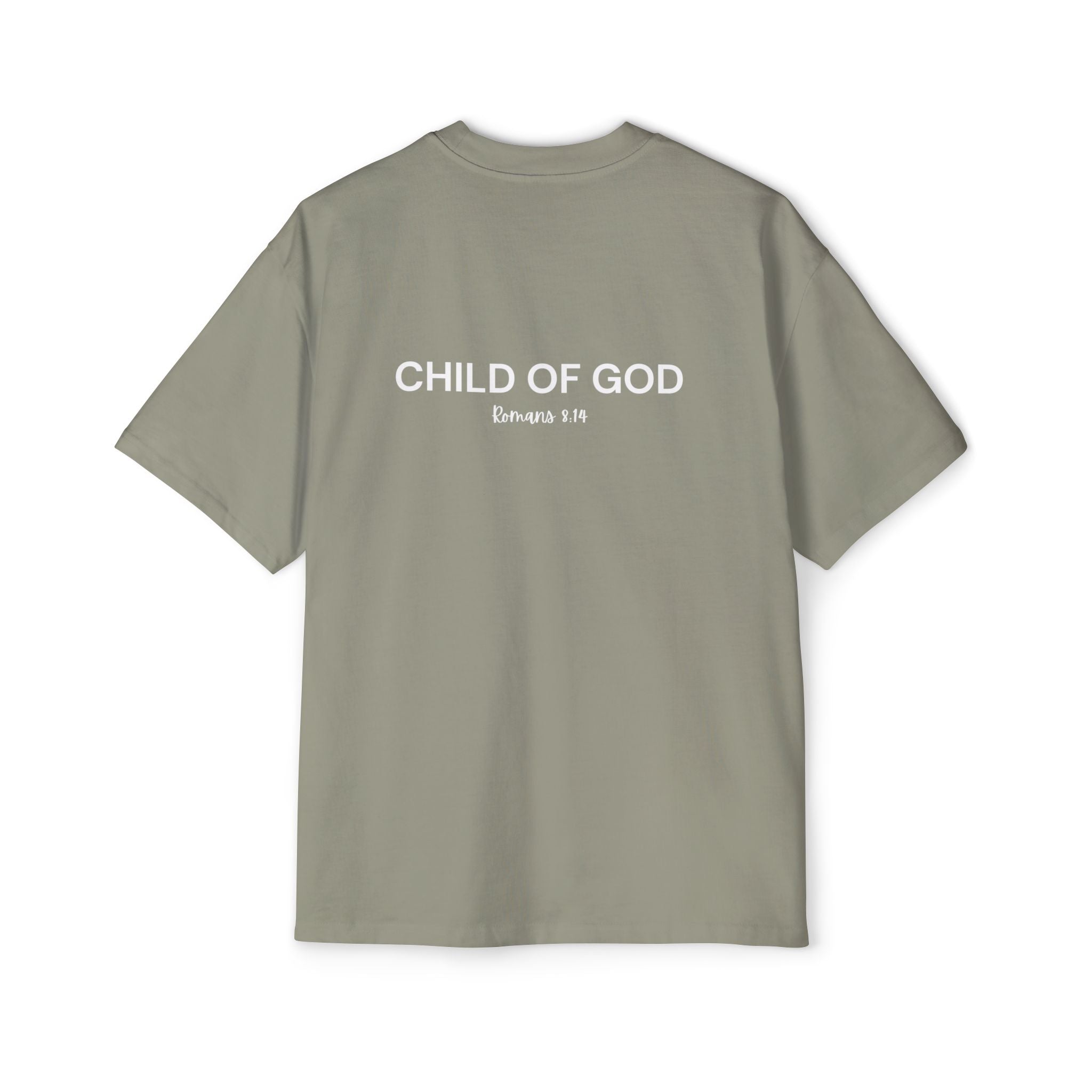 "Child of God" - White - Yahweh Nissi Oversized Tee
