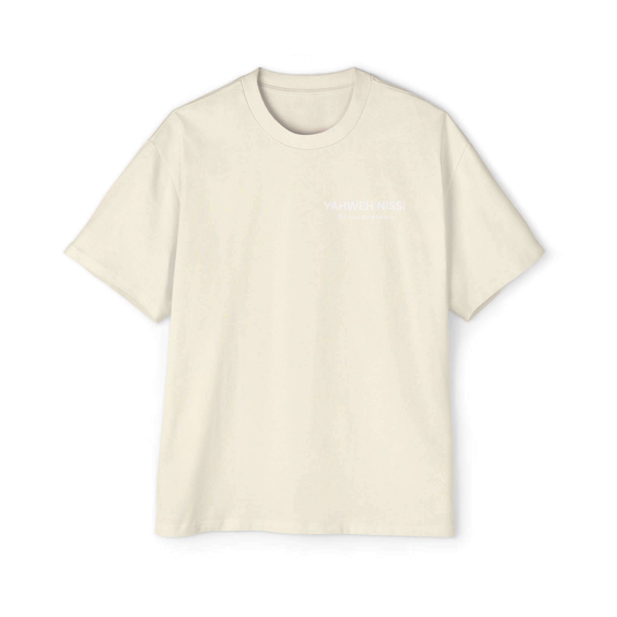 "Child of God" - White - Yahweh Nissi Oversized Tee