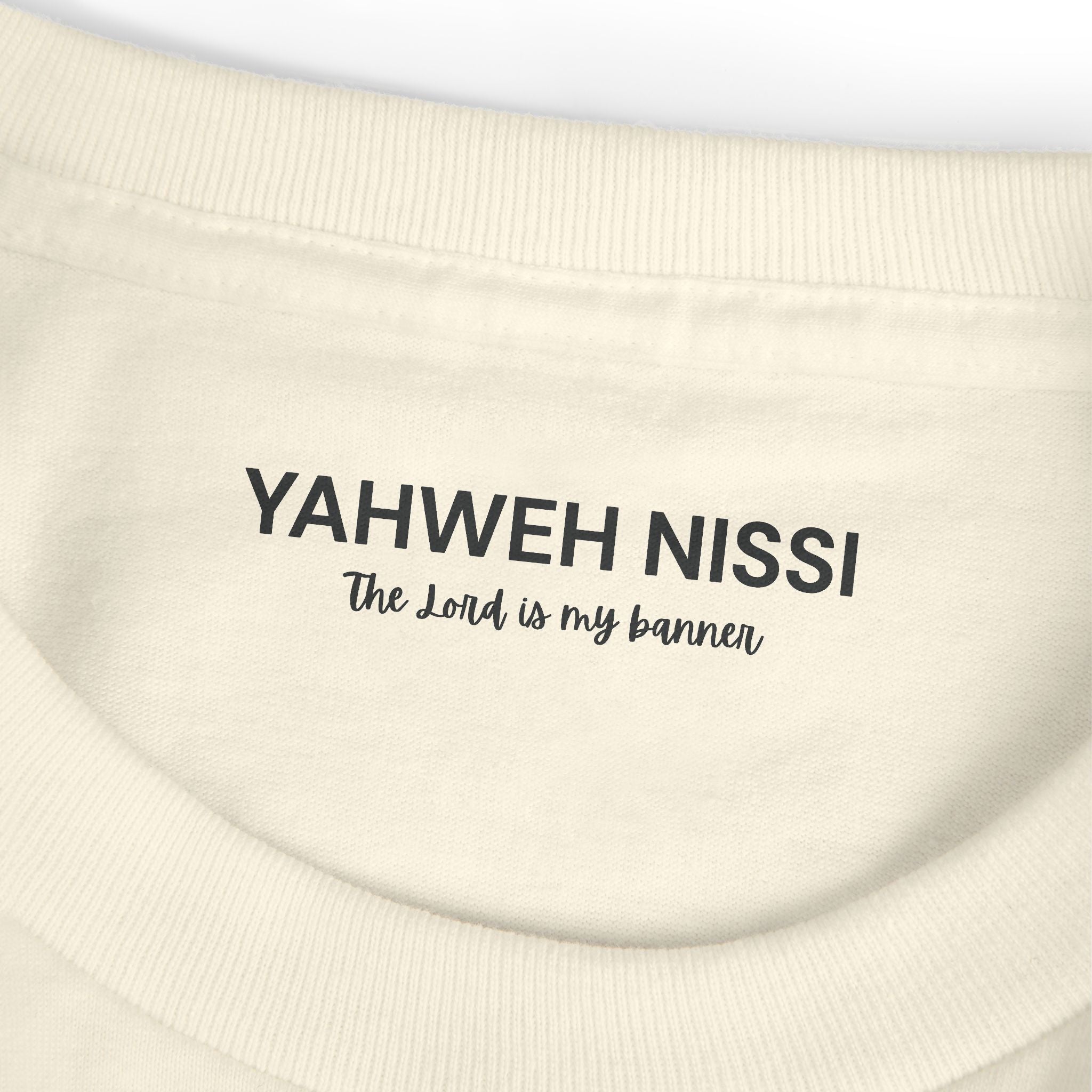 Protected Tee — Black Embroidered Christian Graphic T-Shirt