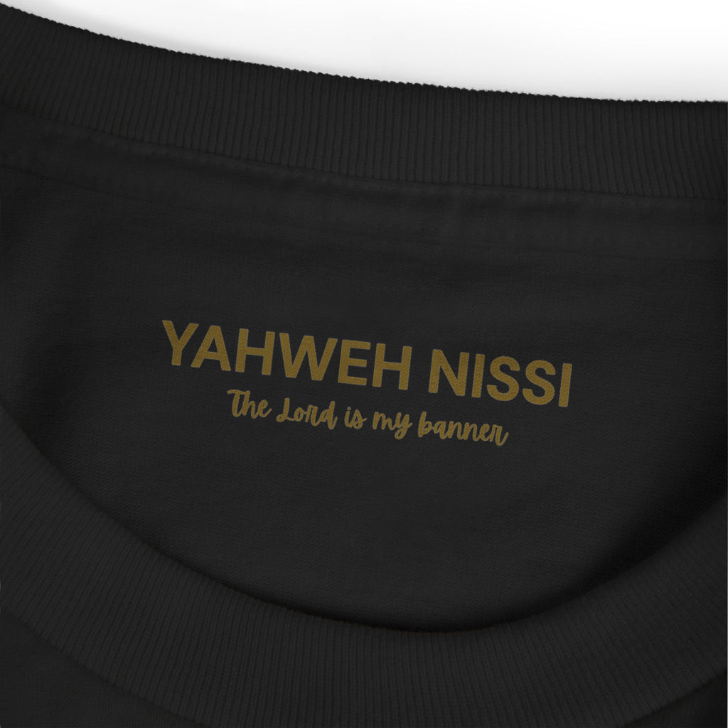 Protected Tee — Gold Embroidered Christian Graphic T-Shirt