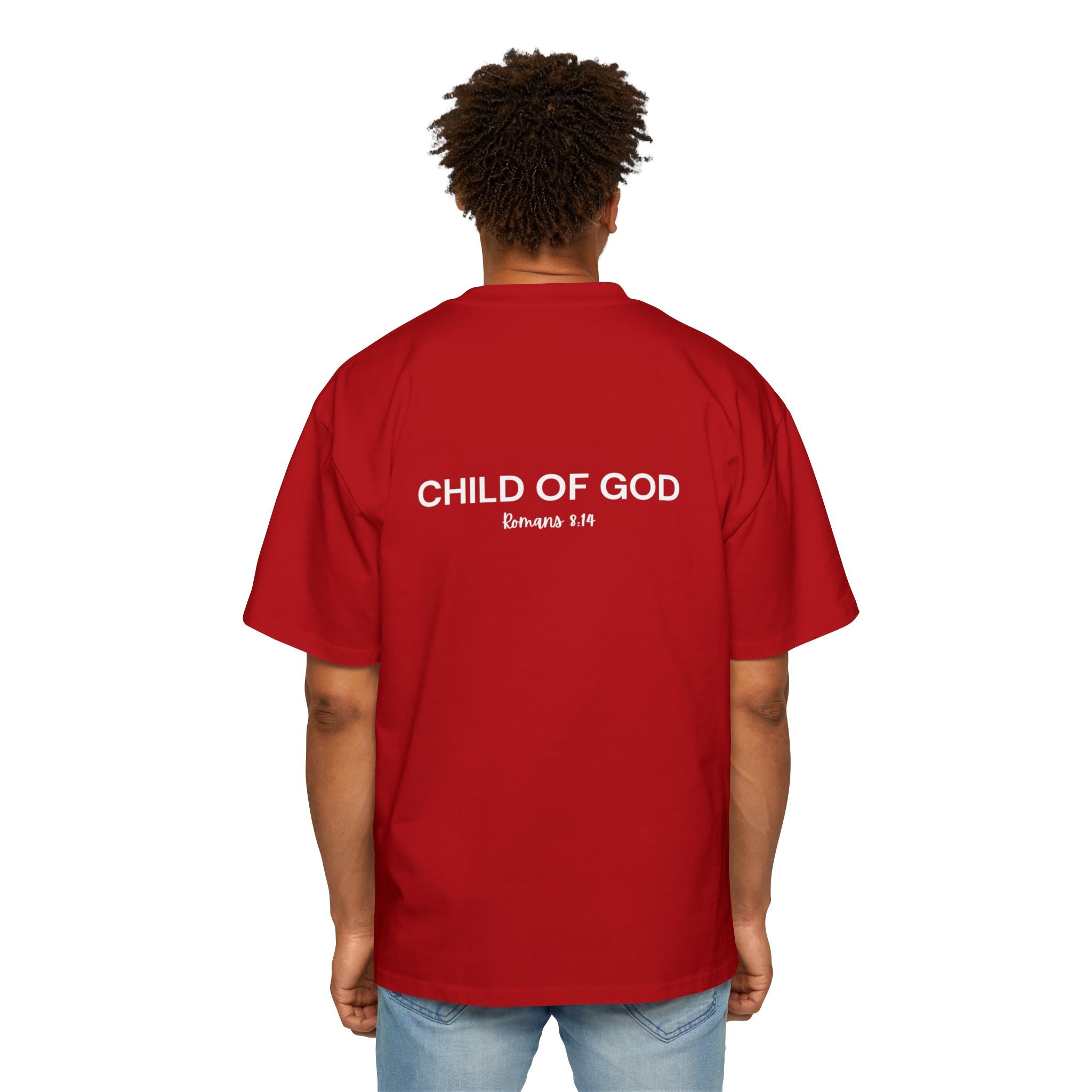 "Child of God" - White - Yahweh Nissi Oversized Tee