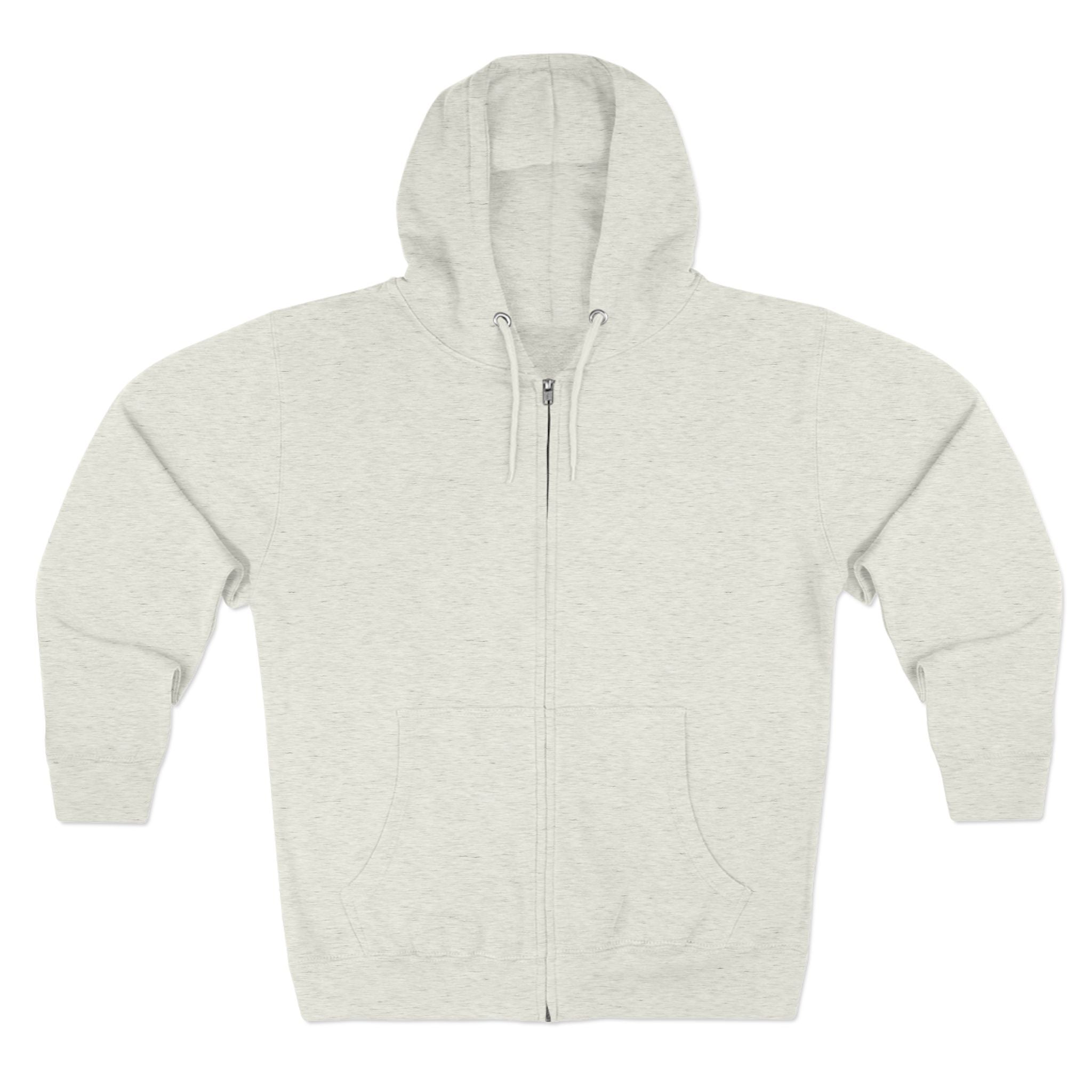 Yahweh Nissi Zip Hoodie — "The Lord Is My Banner"- White Collection - Christian Faith Pullover
