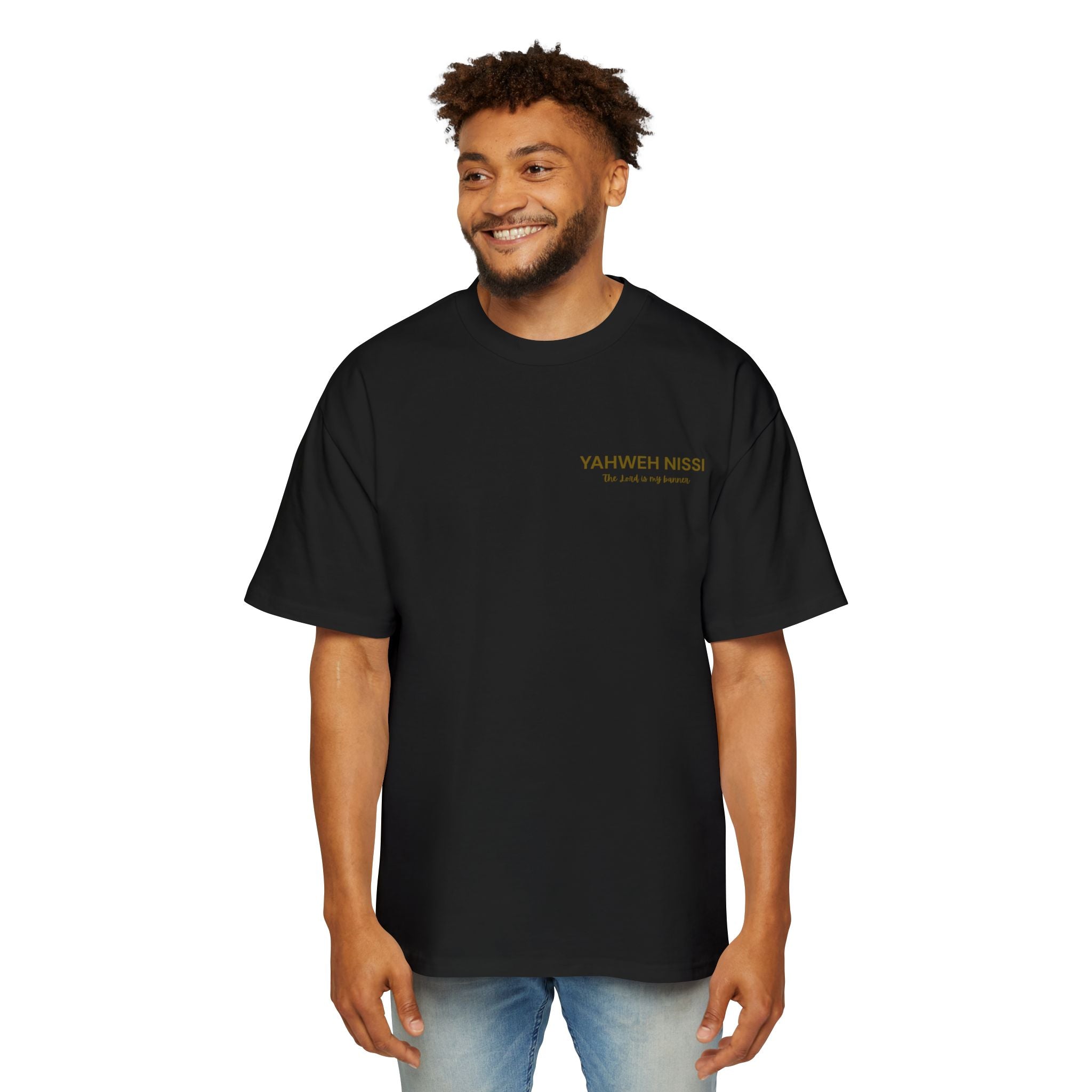 Child of God Gold - Yahweh Nissi Oversized Tee